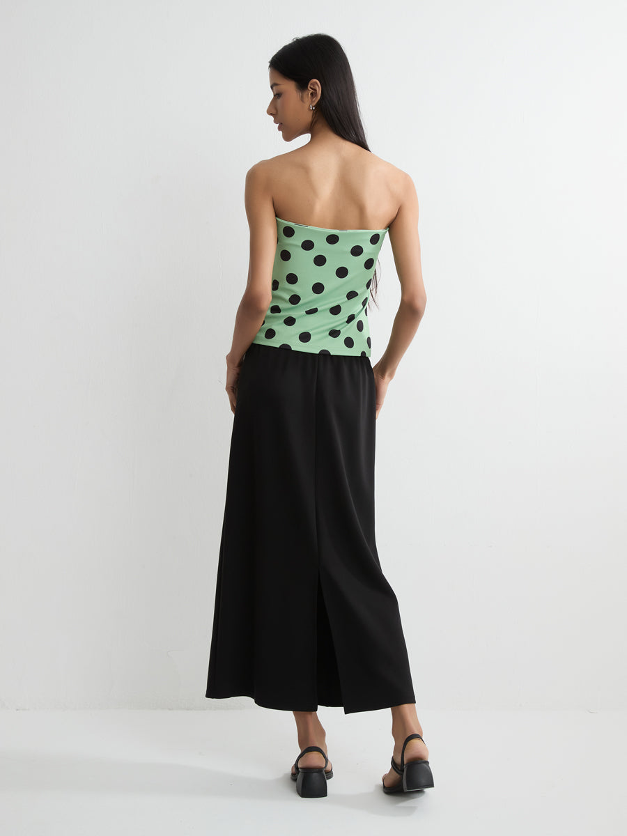 Polka Dot Bandeau Top