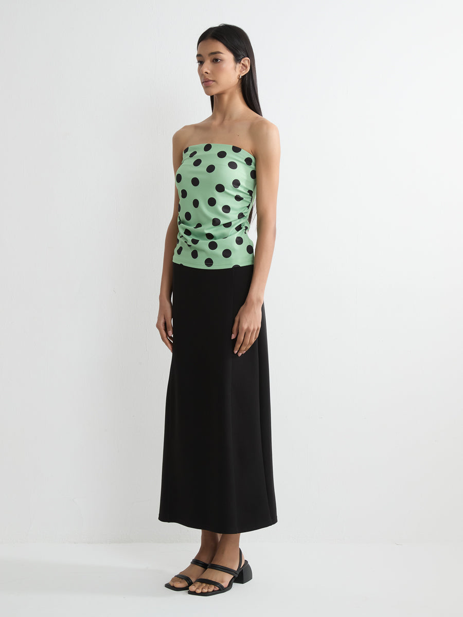 Polka Dot Bandeau Top