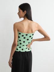 Polka Dot Bandeau Top