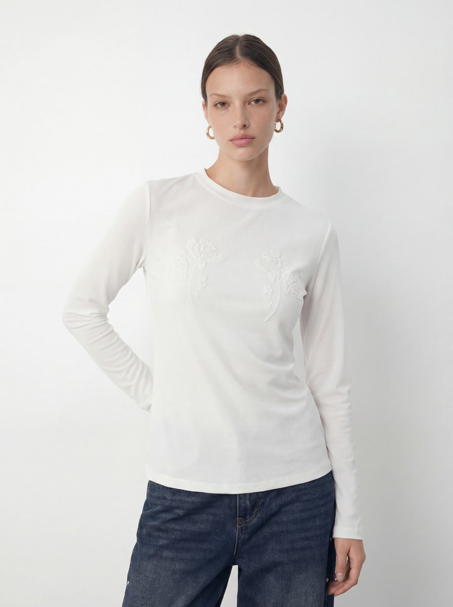 Floral Embroidered Top