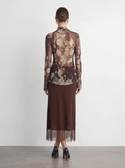 V-Neck Floral Blouse
