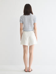 High-Rise Linen Blend Short