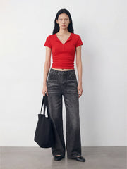 V-Neck Jersey T-Shirt