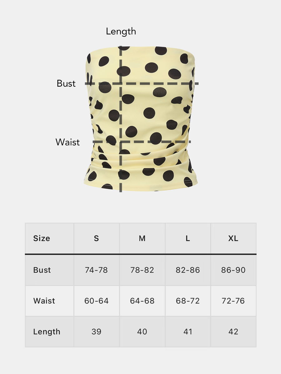 Polka Dot Bandeau Top